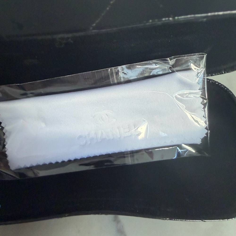 CHANEL Black Rectangular Optical Glasses - image 7